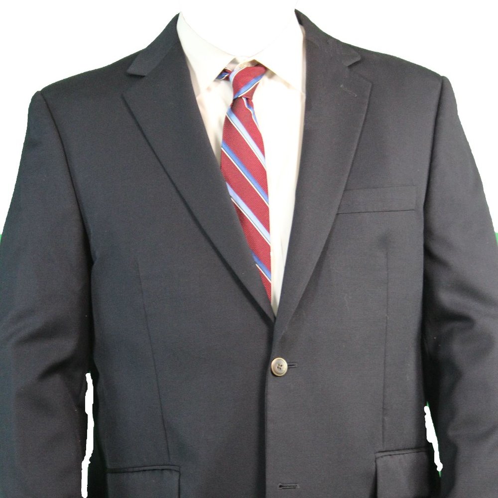 Joseph & Feiss (Gold) Navy Blazer, Wool. Size 44R